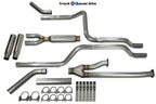 2.5" Dual Exhaust Kit for Toyota Tundra (2009–2013) Glasspack Corner Tip