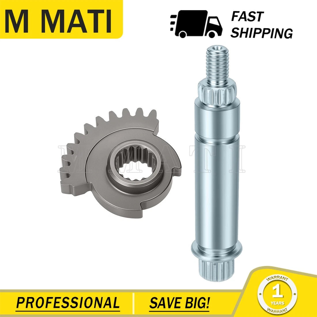 Transmission Drive Gear Shaft and Sector for Polaris Sportsman 800 EFI (2005–2014)