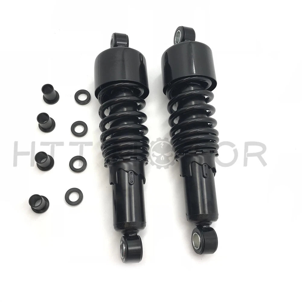 2X Black 10.5" Slammer Lowering Shocks for Harley Sportster 883 1200 (1984–2013)