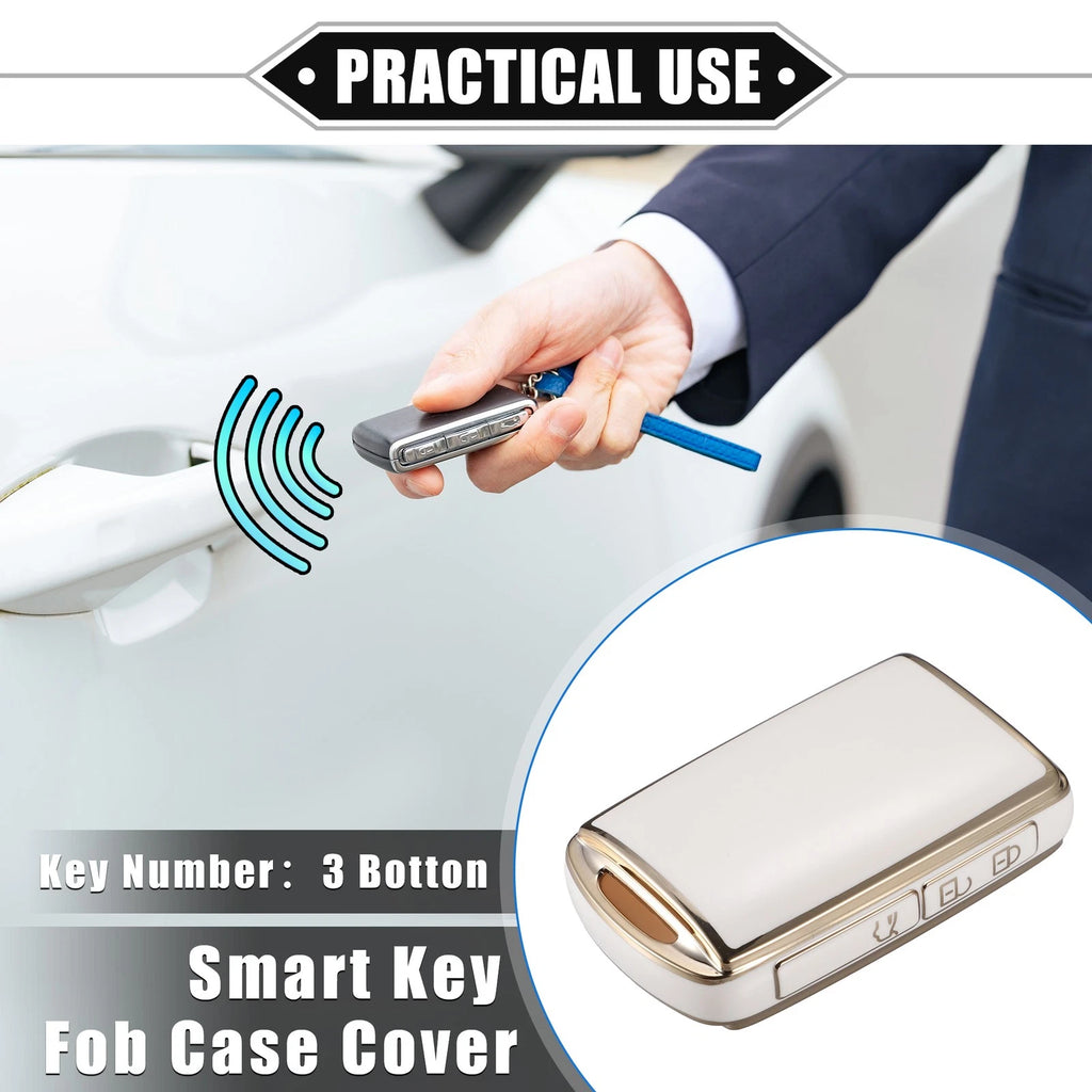 3 Button Key Fob Cover for Mazda CX-5, CX-30, CX-9, 3 Hatchback (2012–2023)