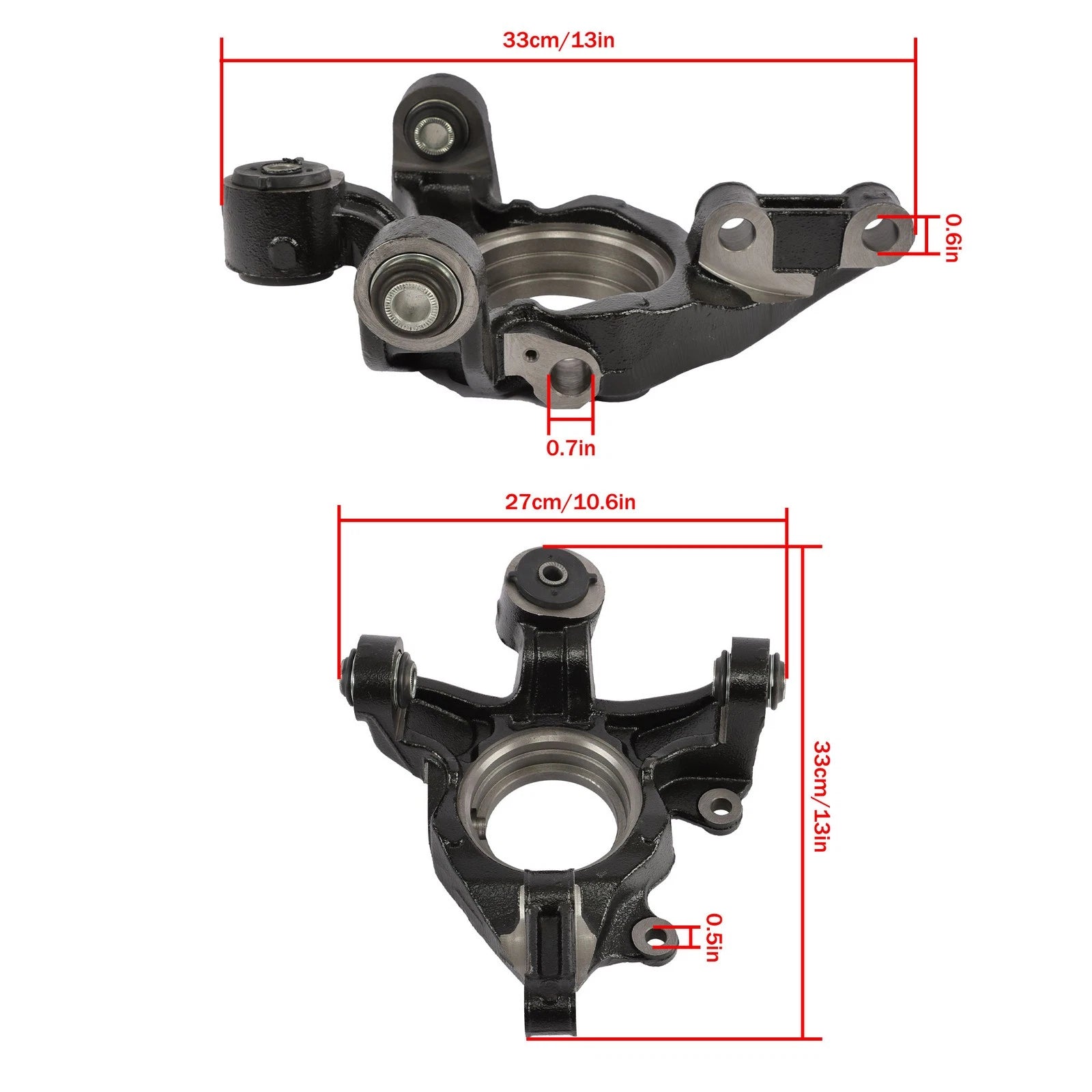 Set of 2 AWD Rear Steering Knuckles for Toyota Highlander Venza (2008–2013)