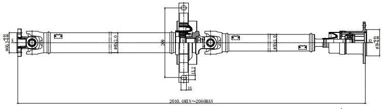 Rear Drive Shaft for Ford Fusion (2007–2012) 7E5Z4R602A