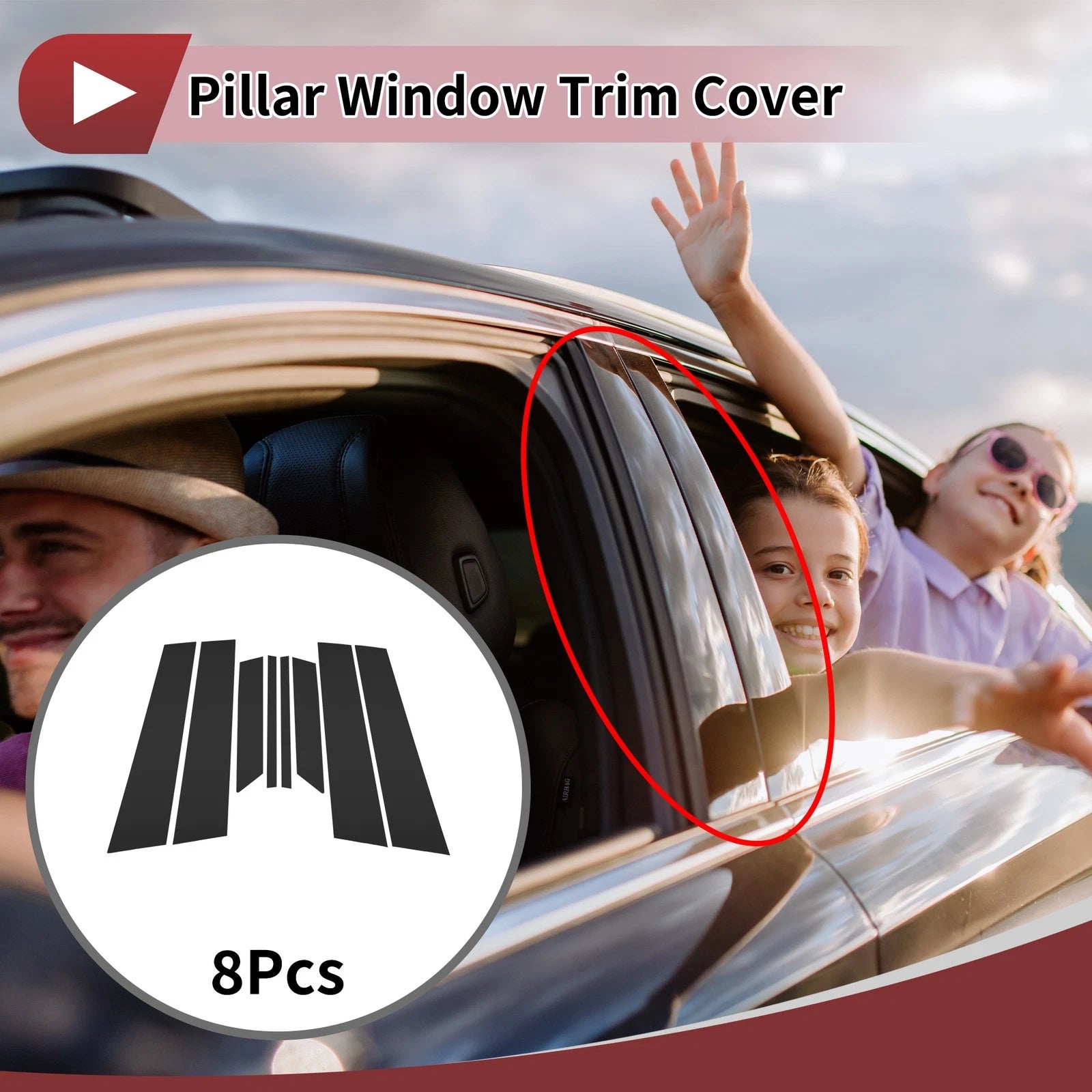 Door Pillar Window Trim for Mazda 6 GH1 (2008–2012)