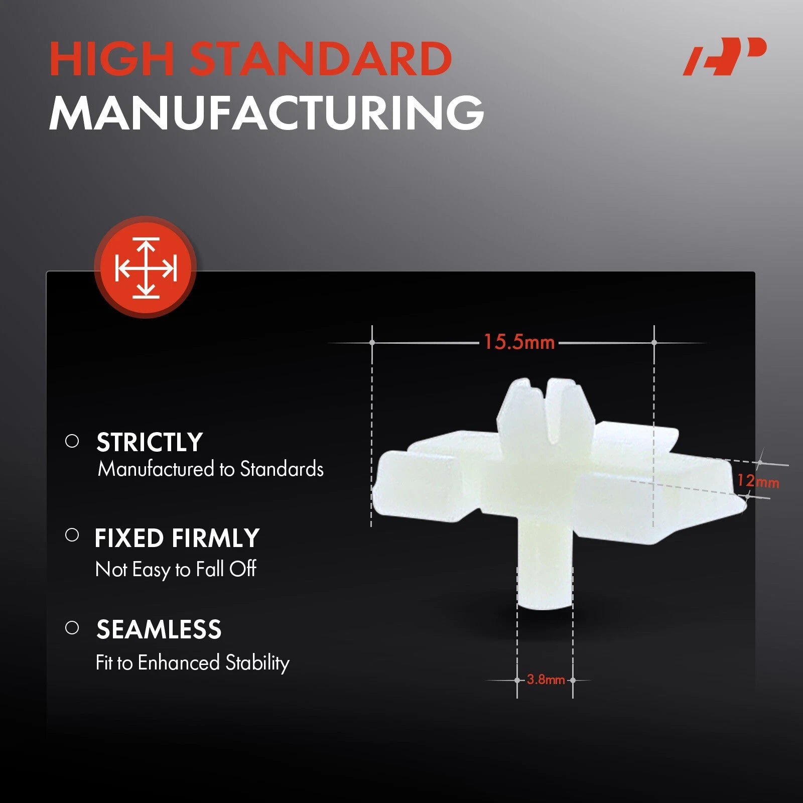30x Nylon Lower Ledge Moulding Clips for Mercedes-Benz