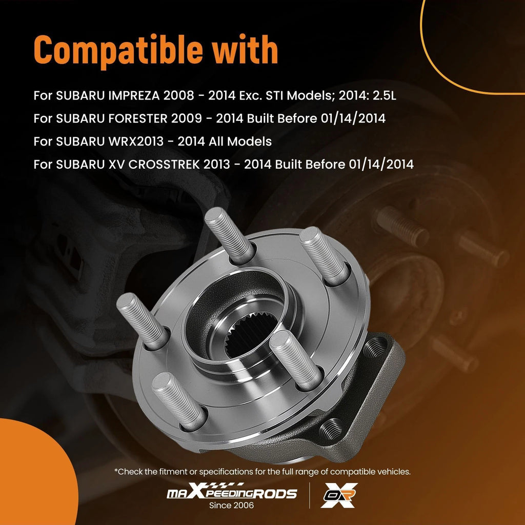 Front 5-Bolt Wheel Hub Assembly for Subaru Impreza (2008–2014)