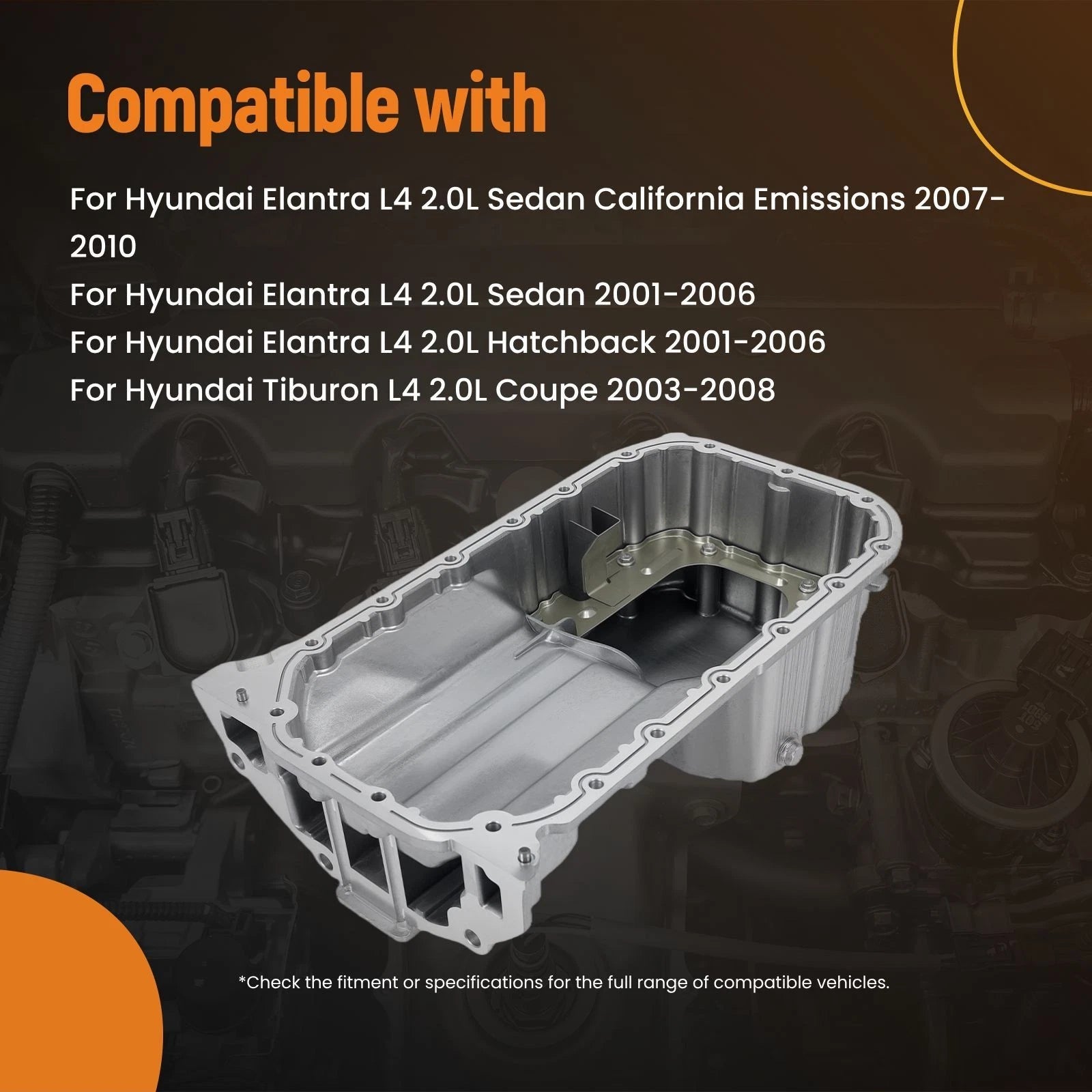 Engine Oil Pan for Hyundai Elantra 2.0L (2001–2006) 21520-23604 2152023602