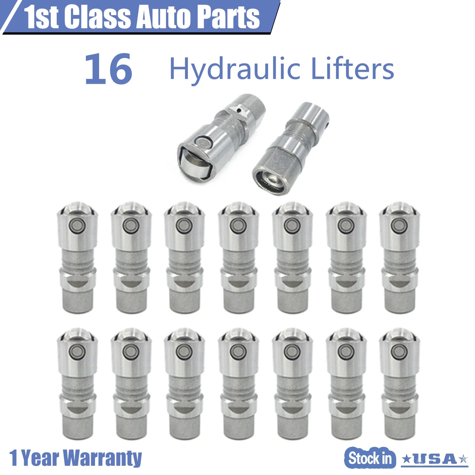 16PCS Hydraulic Lifters for Ford Excursion Super Duty 6.0L 6.4L 7.3L (2000–2010)