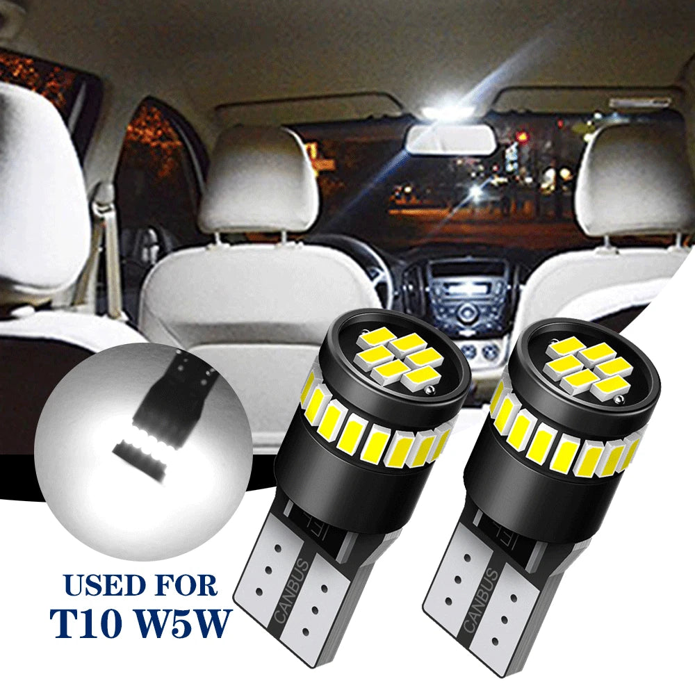 2X T10 194 CANBUS LED License Plate Light Bulbs for EOH