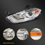 Right Side Headlight for Dodge Dart (2013–2016) Chrome Projector