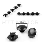 10Pcs Black M8 8MM Hex Socket Bolt Screw Cover Cap for Universal Motorcycle