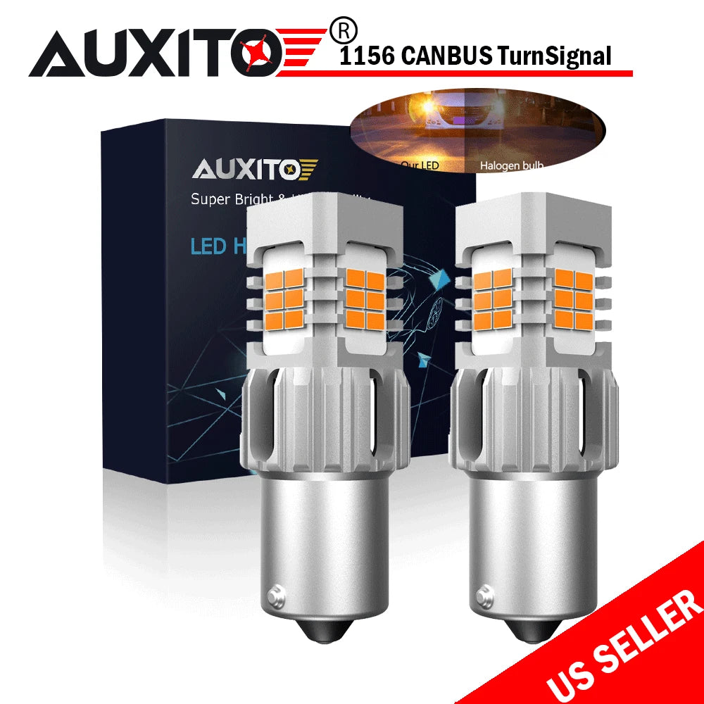 2X LED Amber Turn Signal Bulb