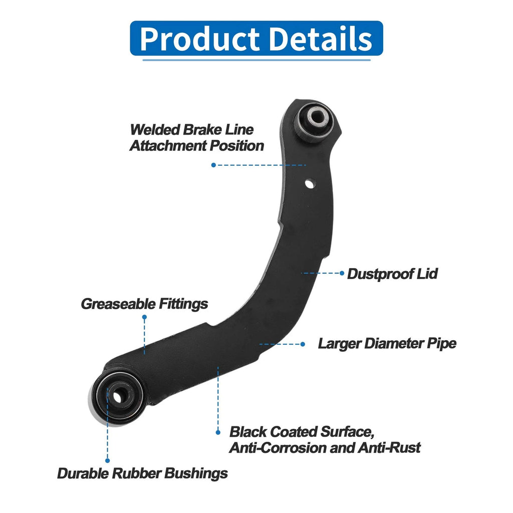 2X Front Upper Control Arms with Ball Joints for Dodge Durango (2016–2022)