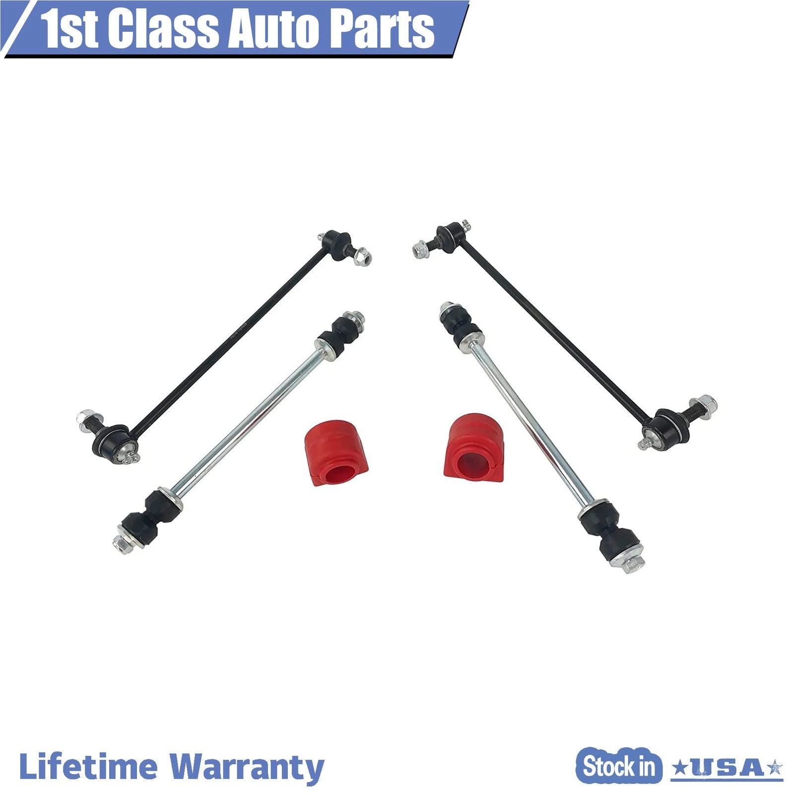 Set of 6 Sway Bar Links Bushings for GMC Acadia 2007–2015