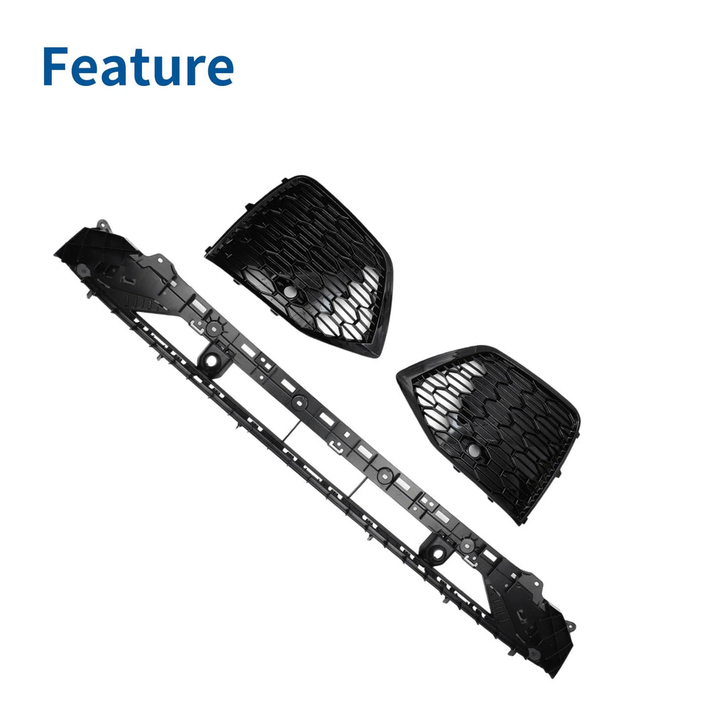 Set of 1 Front Lower Bumper Grille for Audi Q5L (2021–2024) Black Facelift