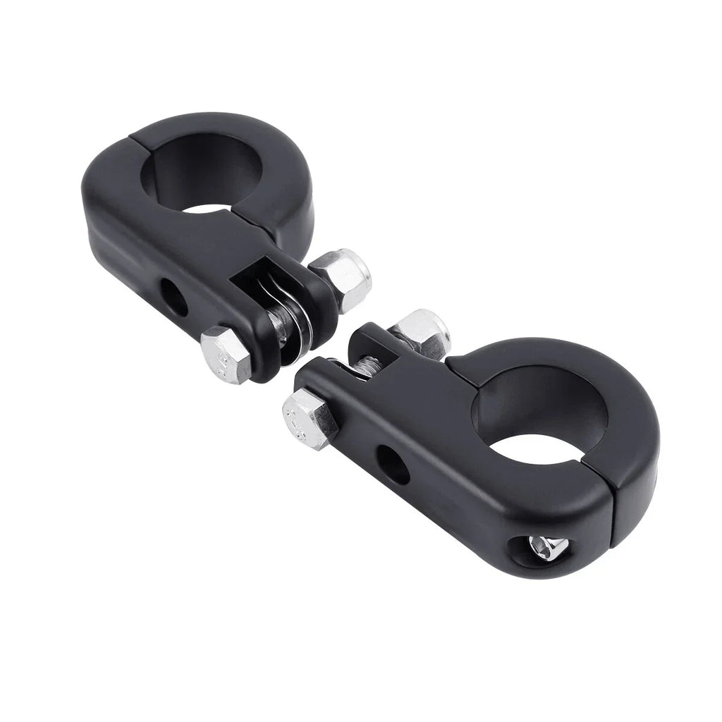 Matte Black 32mm Highway Engine Guard Footpegs for Harley Dyna Sportster