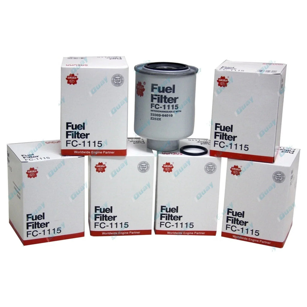 Fuel Filter 6 Pack - FC1115 for Toyota Hilux 2L 3L 1985-1997 Diesel