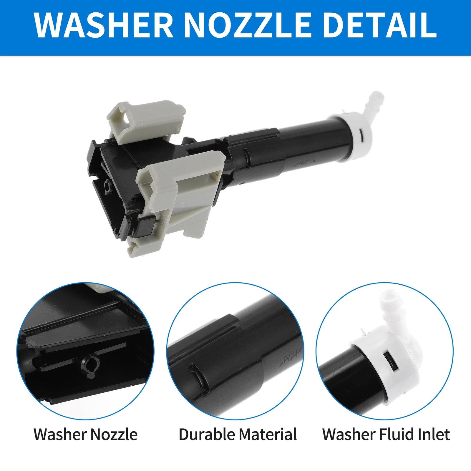 Front Driver Side Headlight Washer Nozzle for Mazda 6 (2012–2018) No.GHR45182Y