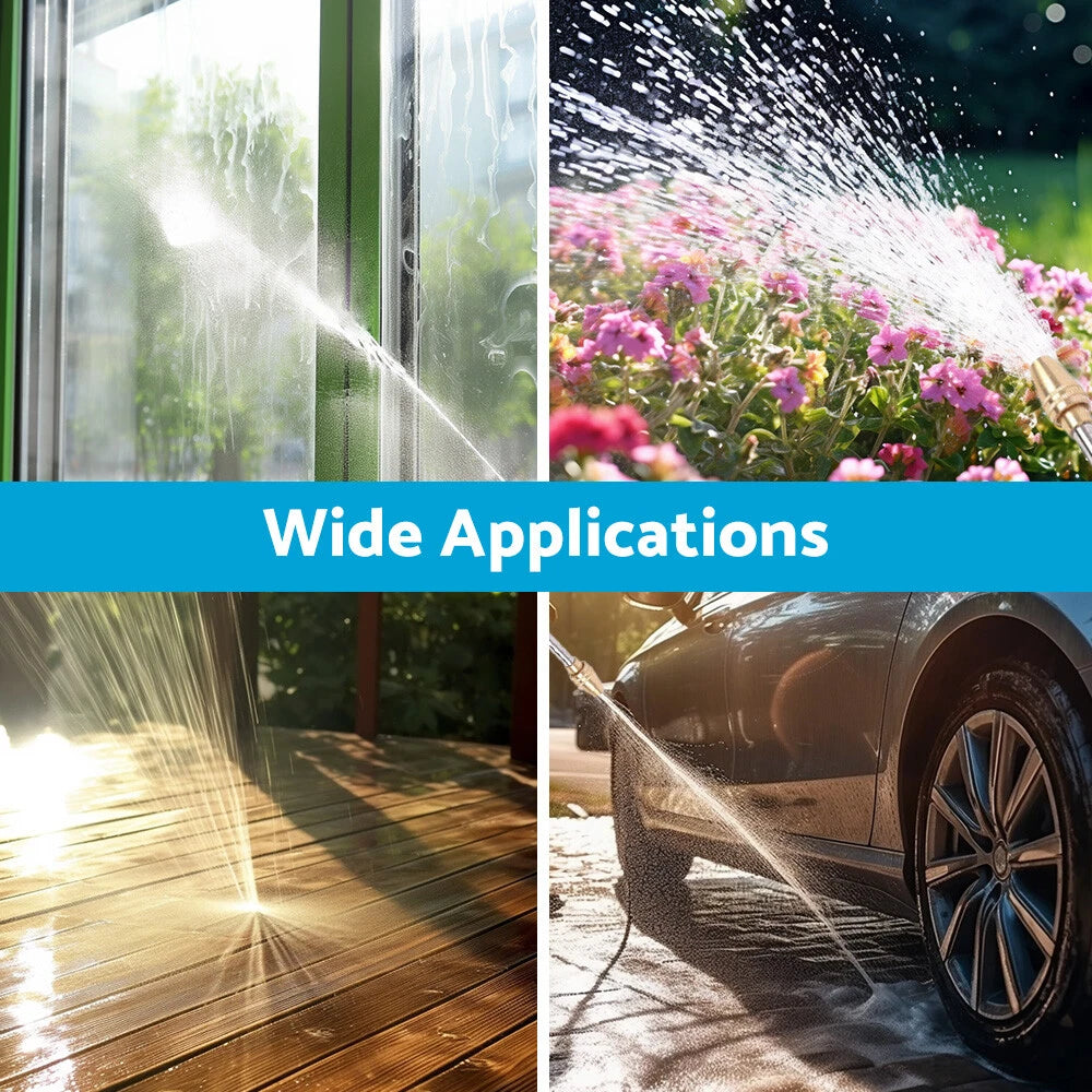 Garden Hose Nozzle for Car Wash (360° Rotating)