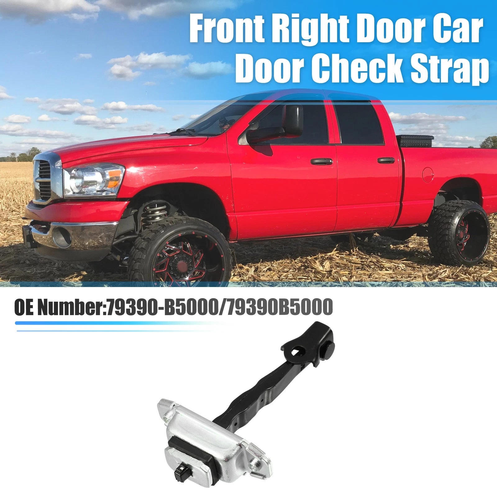 Front Right Door Hinge Check Arm Stop Strap for Kia Forte (2014–2018) No.79390-B5000