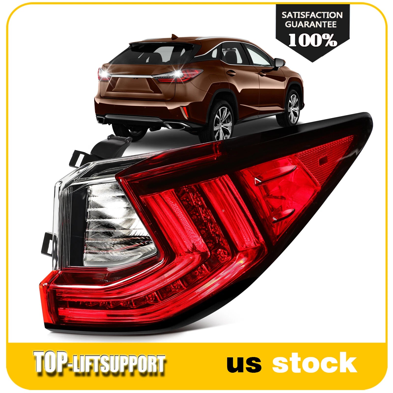 Tail Light Assembly for Lexus RX350 RX450h RX350L RX450hL (2016–2022) Right Side