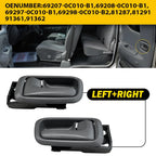 Inside Door Handle & Bezels Set of 2 for Toyota Tundra (2000–2006) Gray