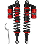 2X Front Left & Right Shocks for Polaris RZR 170 (2009–2021) Black & Red