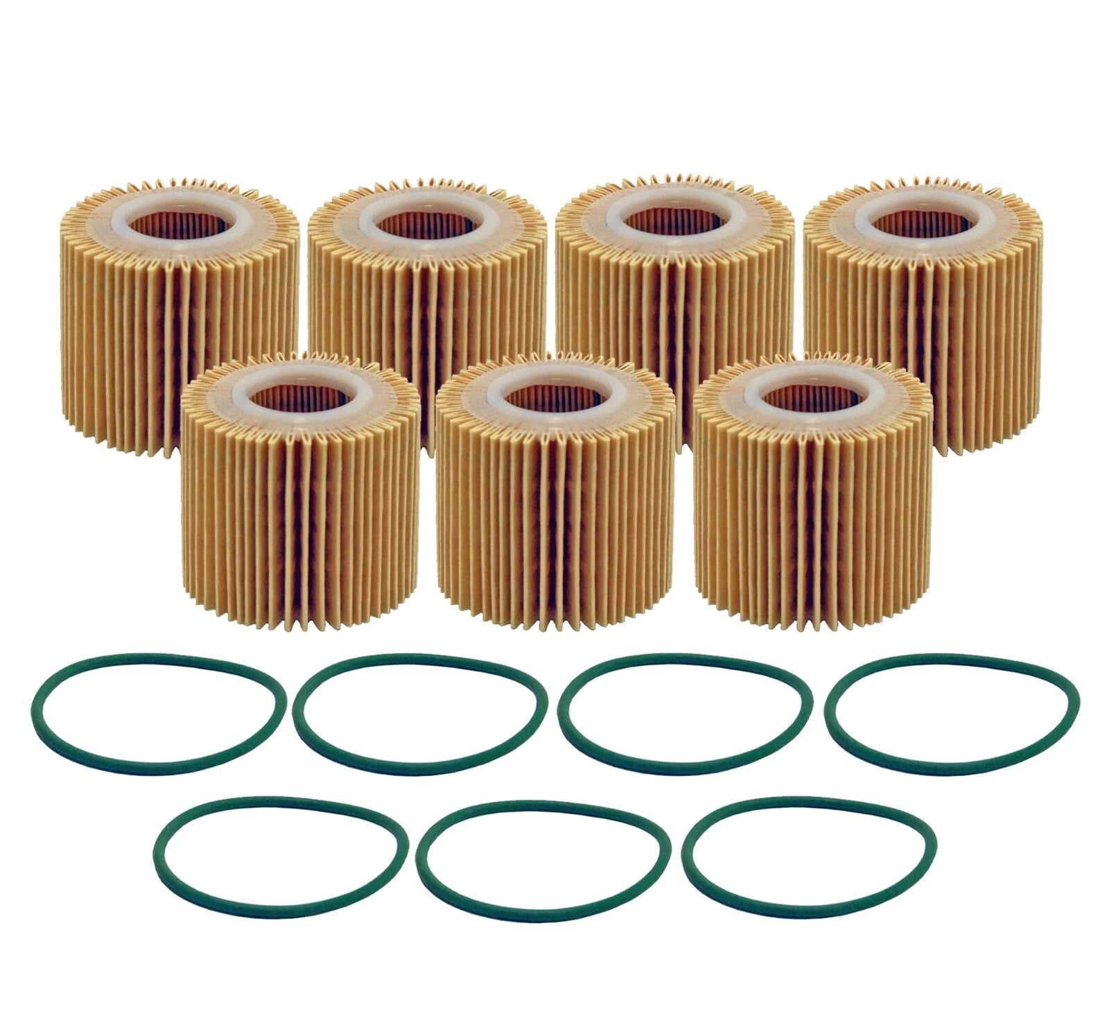 Set of 7 Engine Oil Filters for Lexus Toyota Pontiac Scion L4