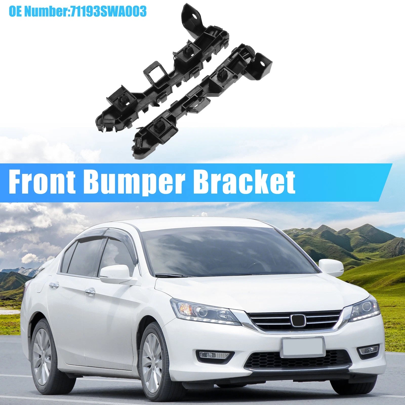 Pair of Bumper Bracket 71193T2AA01/71198T2AA01 for Honda Accord (2013–2017)