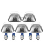 5Pcs Chrome Housing Blue LED Cab Roof Running Light for Chevy GMC C/K (1988–2002)