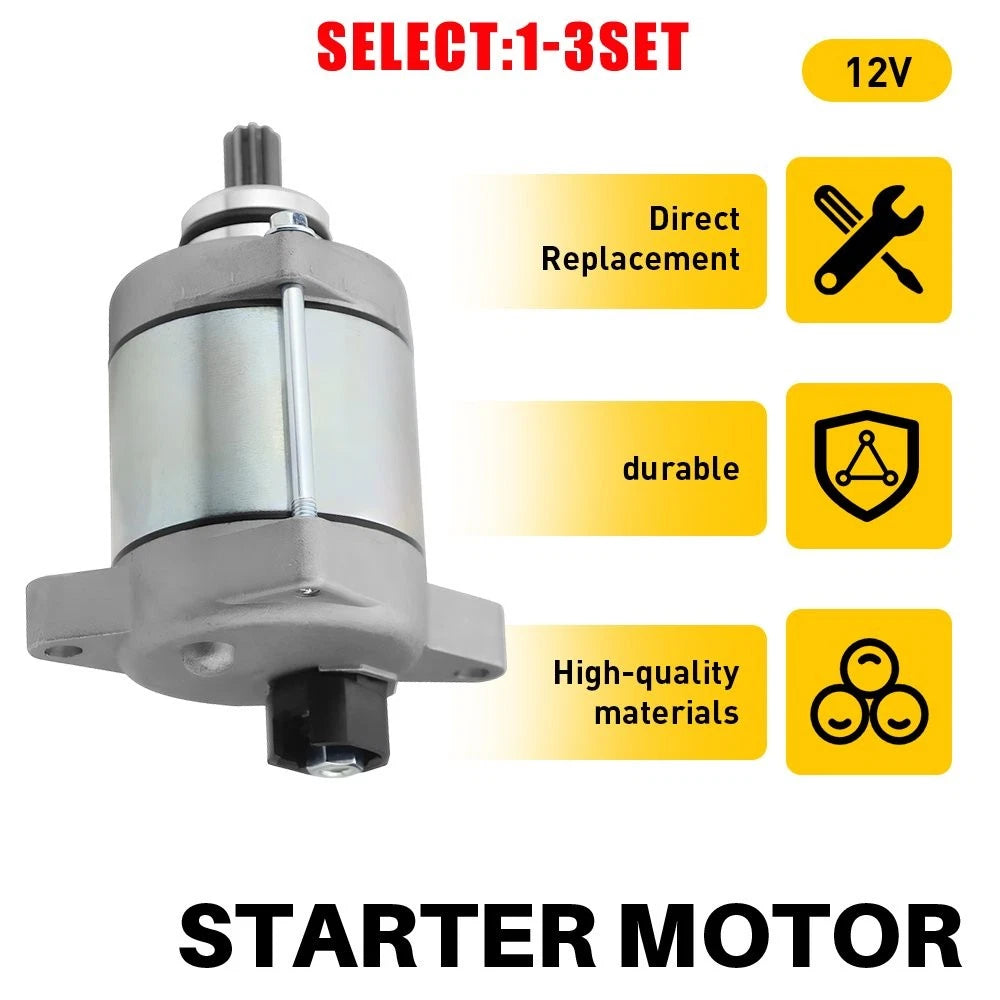 Starter Motor for KTM 250 300 XC-W XC TPI (2017–2022) 55440001000, Bendix 1-3X