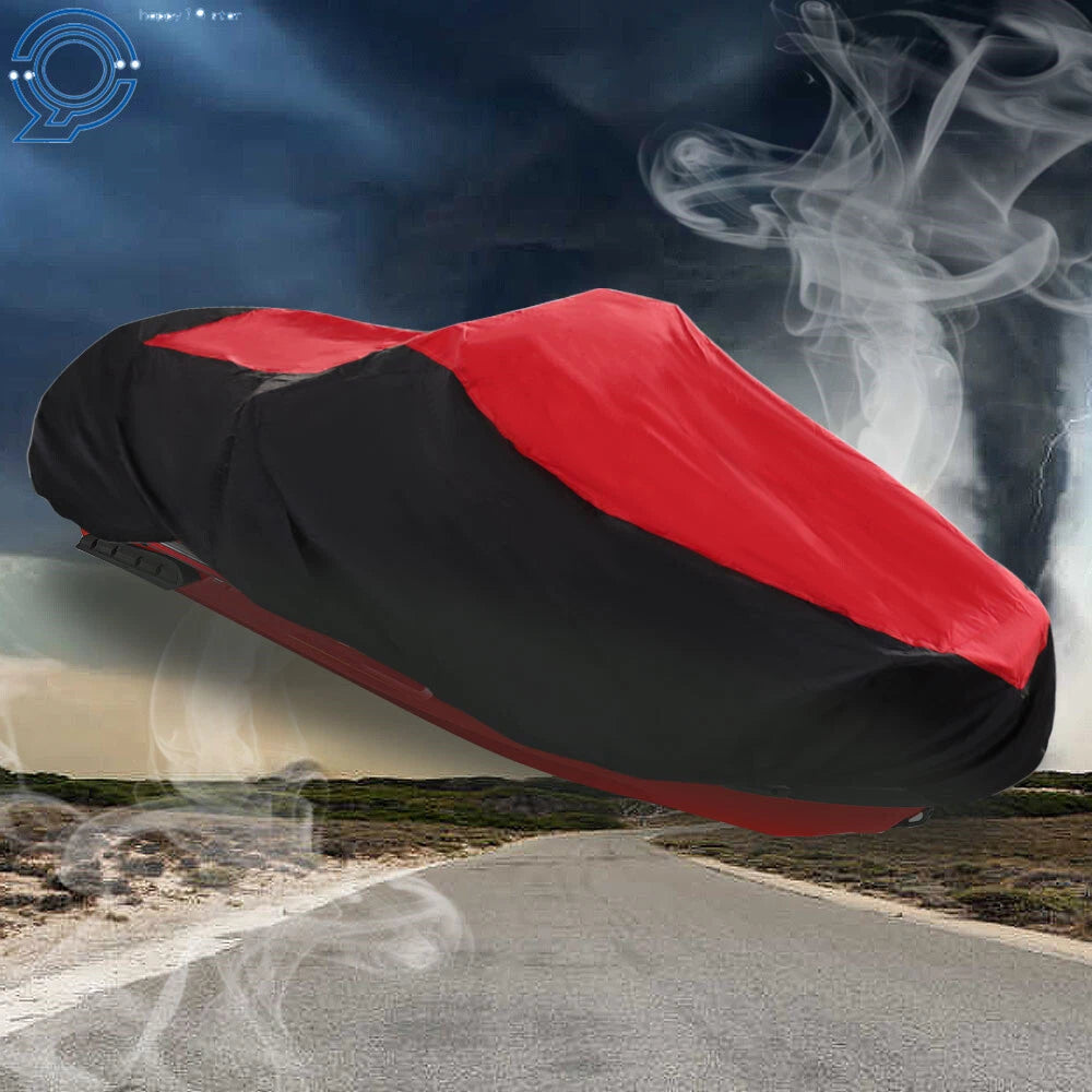 Trailerable Waterproof Jet Ski Cover for 1-3 Seater (103''-145'')