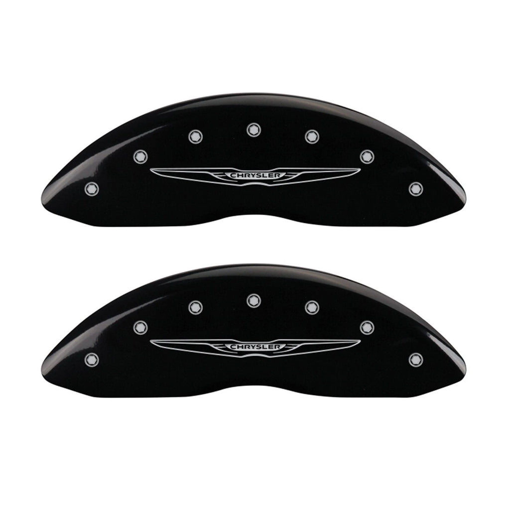 Set of 4 Gloss Black #2 Wing Caliper Covers for 2007-2009 Chrysler Aspen