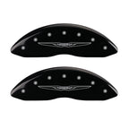 Set of 4 Gloss Black #2 Wing Caliper Covers for 2007-2009 Chrysler Aspen