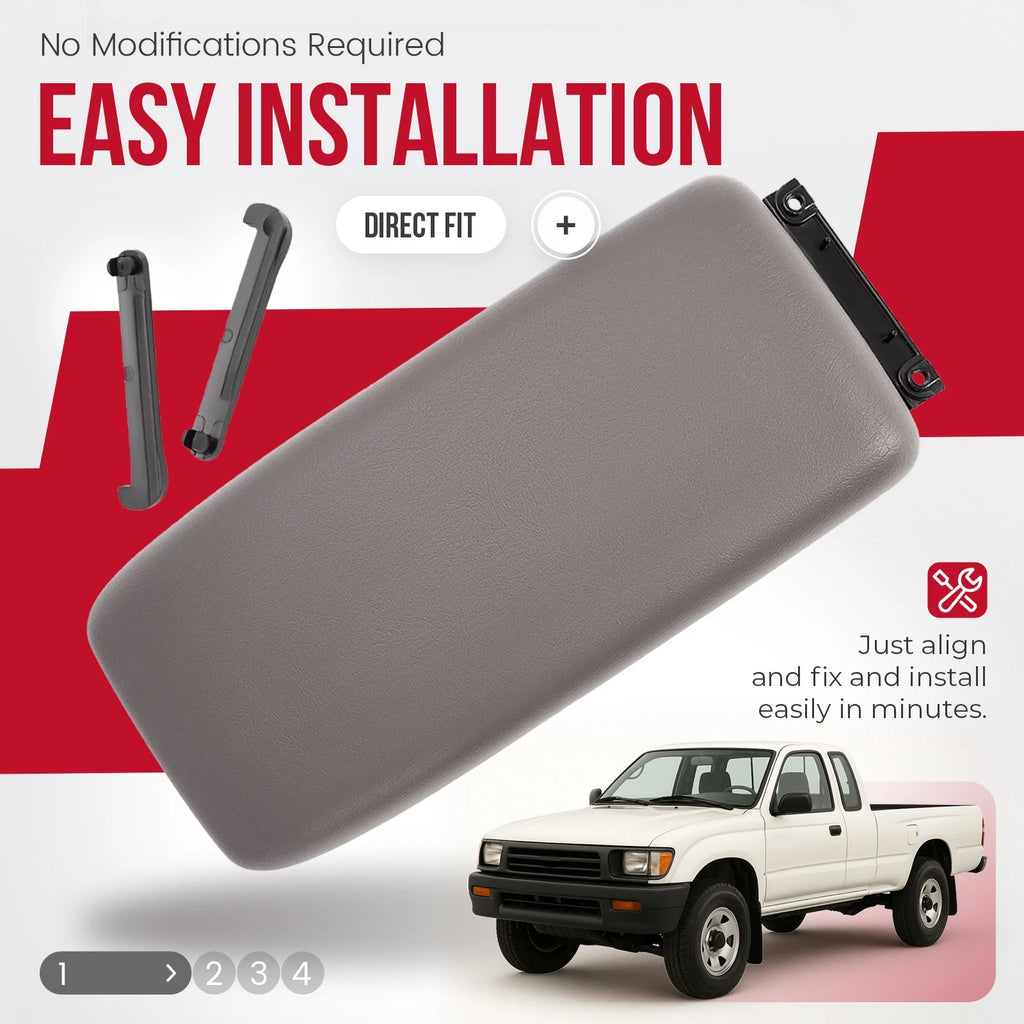 Center Console Lid & Latch for Toyota Tacoma (1995–2000) 4Runner (1996–1998)