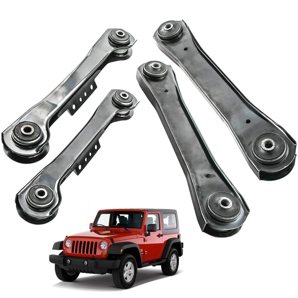 Set of 4 Rear Upper Lower Control Arms Kits for Jeep Wrangler (1997–2006)
