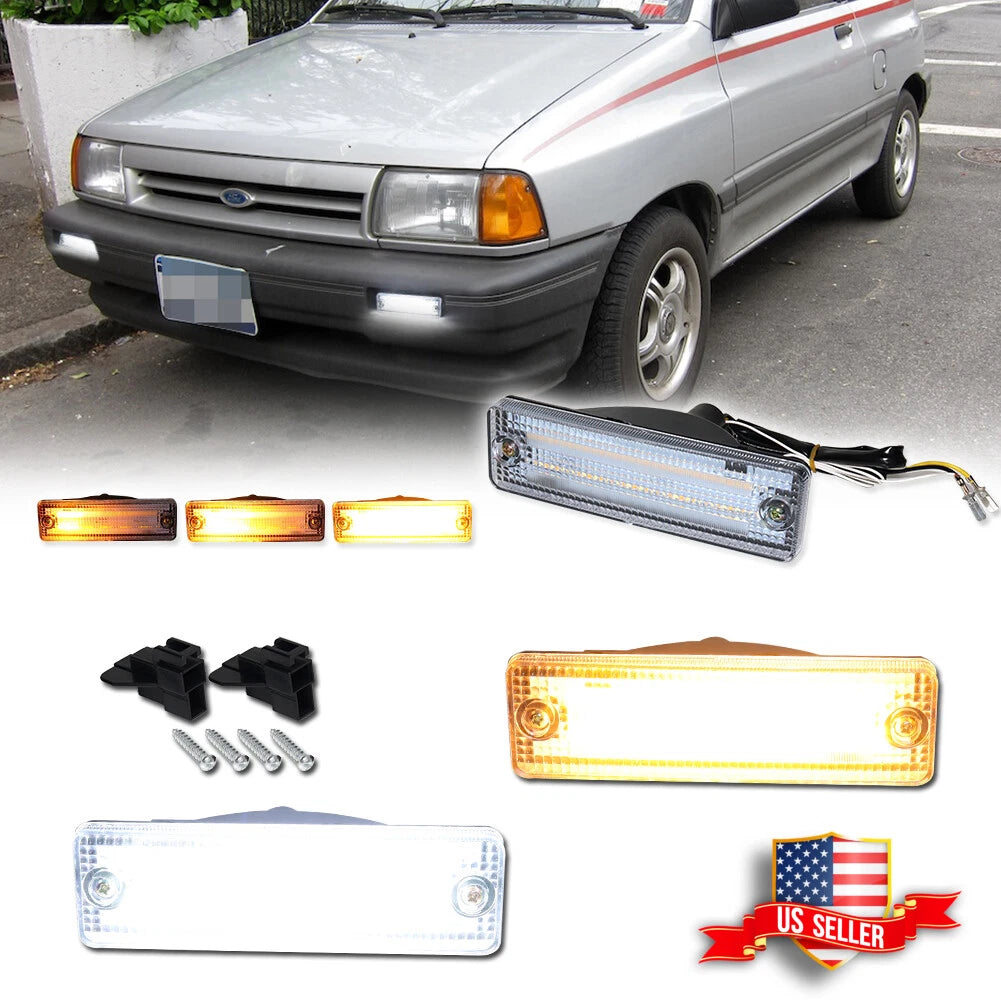 Clear Switchback LED Signal Blinker Lights for Mazda 323 626 (1983–2002)