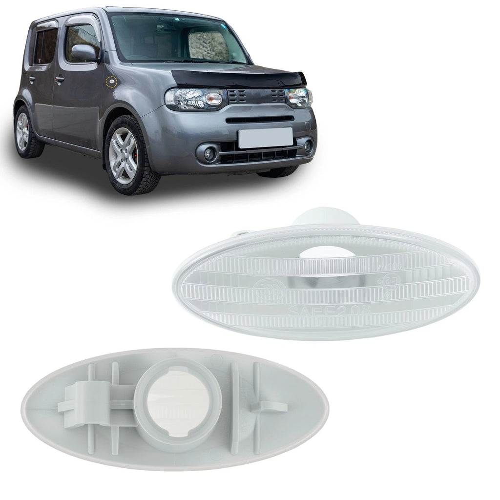 Set of 2 Side Indicator Light Housings for Nissan Cube Juke Leaf Note (–) 261608990A