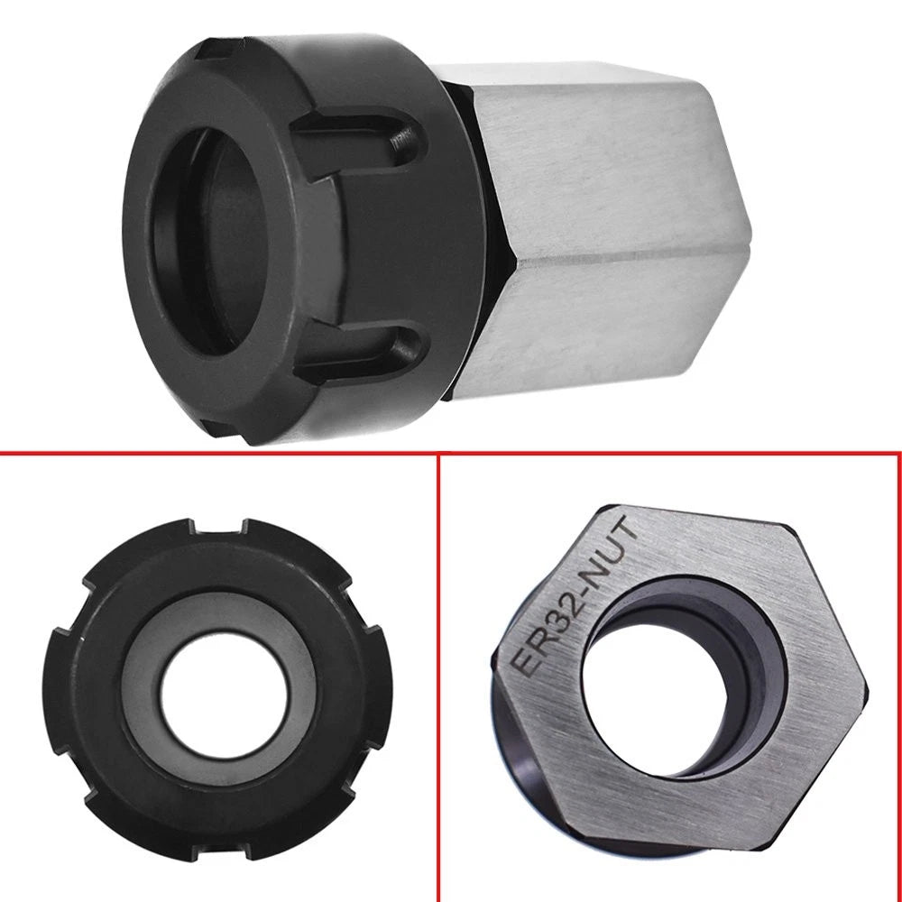 ER-32 Hex Collet Block Chuck Holder for CNC Lathe Engraving Machine