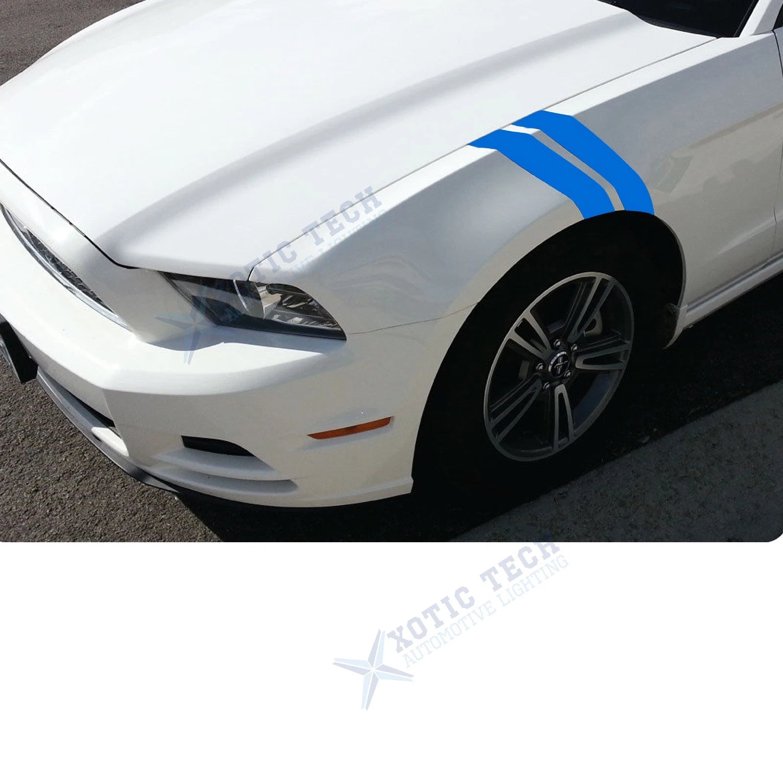Hood Fender Decals Multi-Color Hash Marks for Dodge Charger Journey (-)