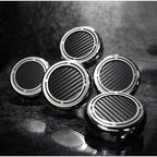 Chrome Cap Covers Black Carbon Fiber Inlay for 97-13 Chevy Corvette