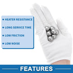 Set of 10 Precision 15.1mm G100 Steel Ball Bearings