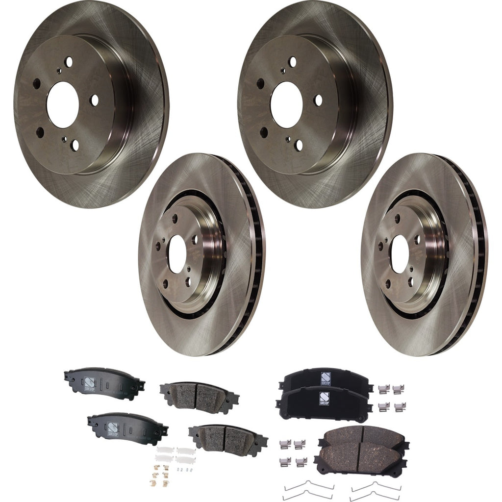 Brake Disc Rotors and Pads Kit for Lexus NX300 NX300h NX200t (2015–2017)