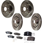 Brake Disc Rotors and Pads Kit for Lexus NX300 NX300h NX200t (2015–2017)