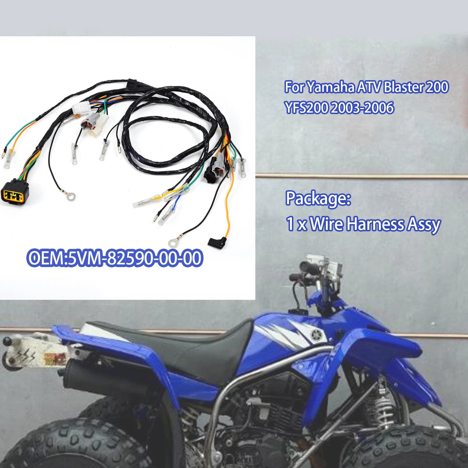 Electrical Wiring Harness for Yamaha YFS200 (2003–2006)