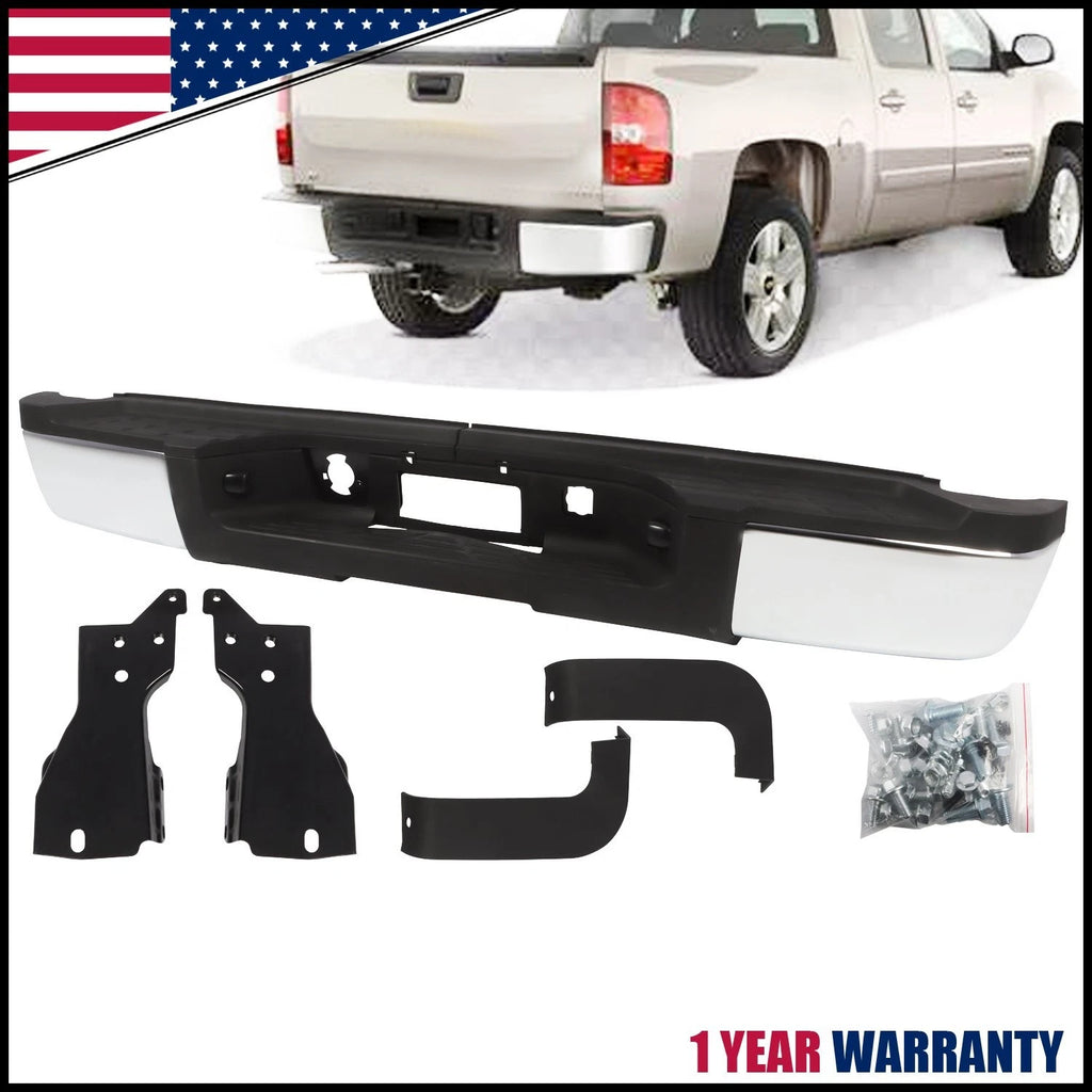 Rear Bumper Assembly for Chevy Silverado 2500 3500 HD (2011–2014)