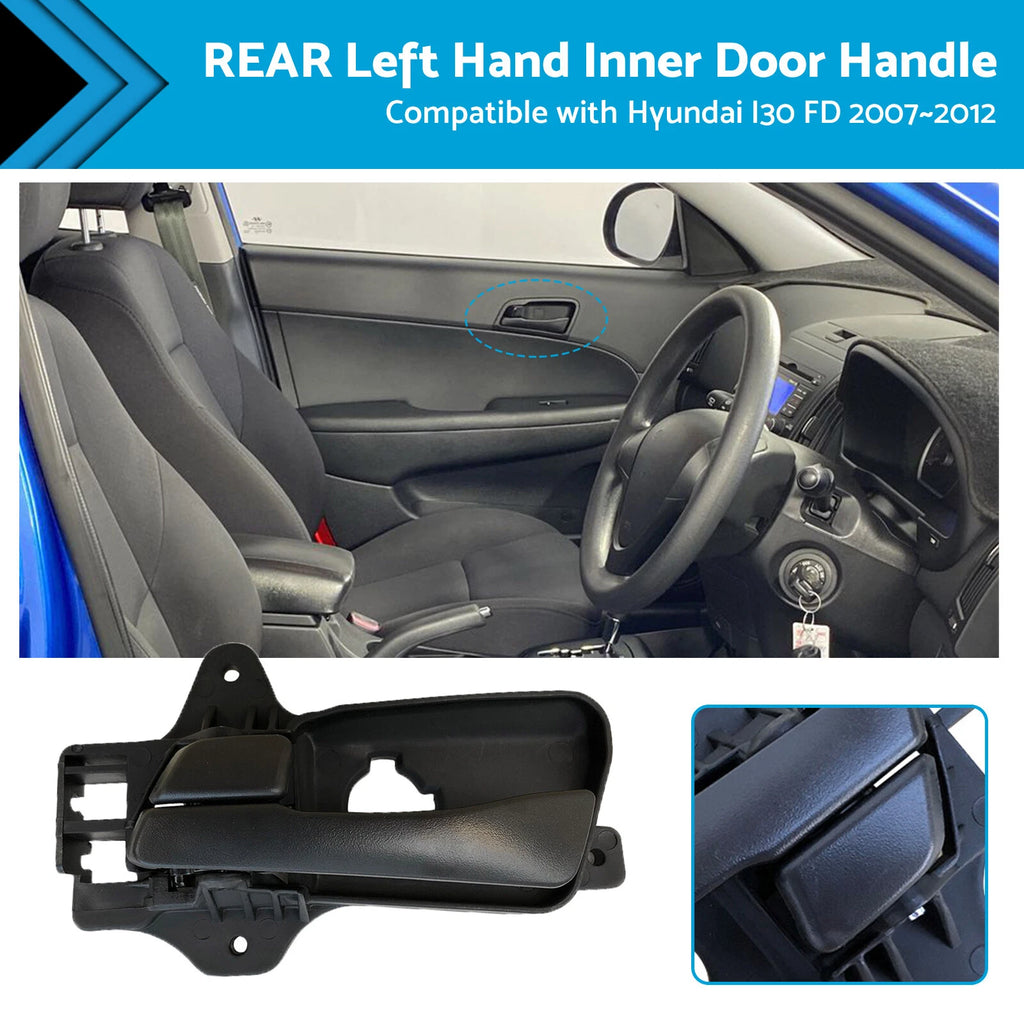 Front Inner Door Handle LH for Hyundai i30 (2007–2012) YIA2520NBL Black
