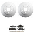 Front Rotors & Low-Met Disc Brake Pad Kit for Mercedes ML320 ML350 ML430 (1998–2005)