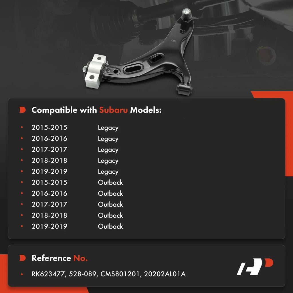 Front Left Lower Control Arm with Ball Joint for Subaru Legacy Outback