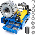 Manual Hydraulic Hose Crimper with 8 Dies for Universal Applications