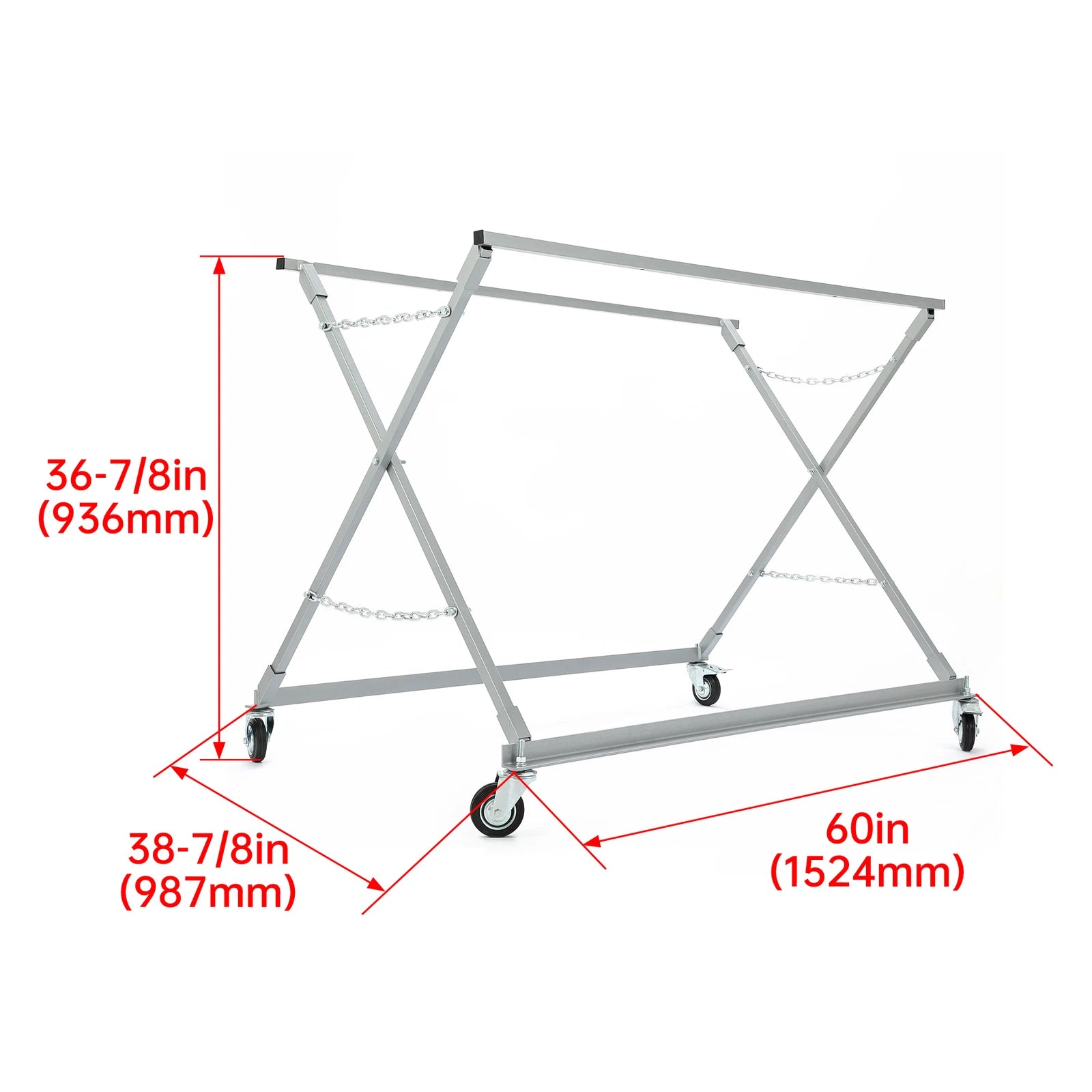 Folding Bed Roller for Pickup Truck (1000lb Capacity)